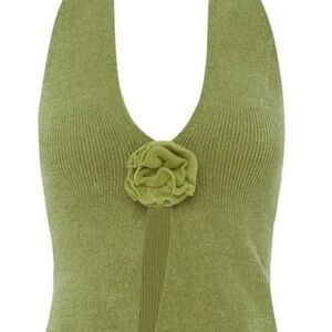 With Jean Rose Top Green